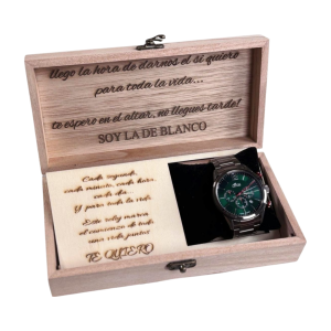 Caja de Reloj de Madera Personalizada