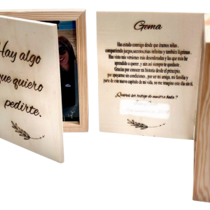 Cuadro con Tapa de Madera Personalizado